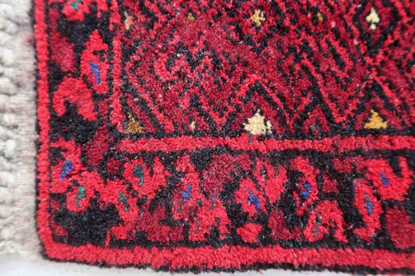 Vintage Afghan Handmade Ersari Mat, 1970s-JZV-1420841