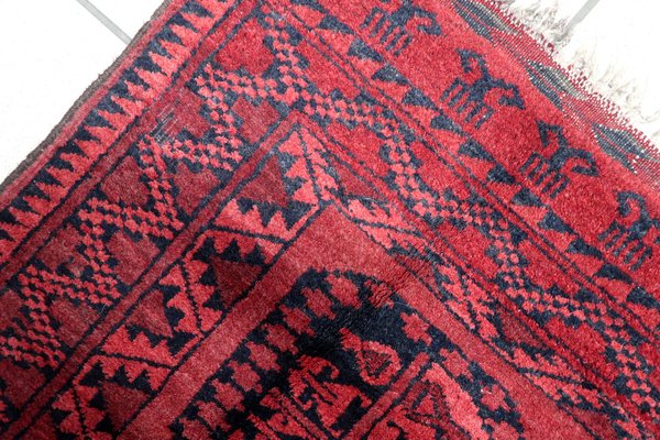 Vintage Afghan Handmade Ersari Rug, 1940s-JZV-1703301