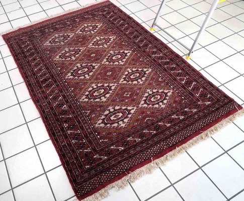 Vintage Afghan Handmade Ersari Rug, 1970s-JZV-1343698