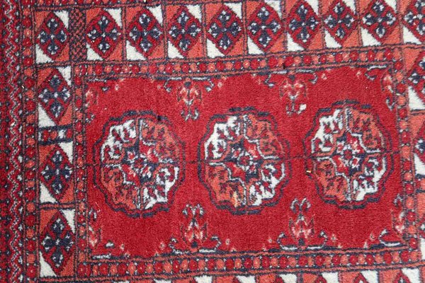 Vintage Afghan Handmade Ersari Rug, 1970s-JZV-1343697