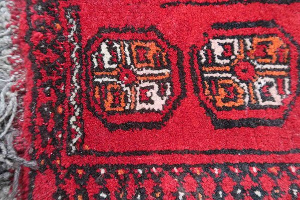 Vintage Afghan Handmade Ersari Runner Mat, 1970s-JZV-1420839