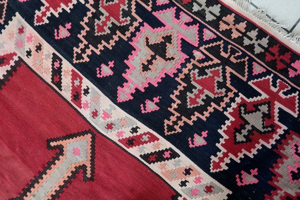 Vintage Afghan Handmade Herati Kilim Rug, 1960s-JZV-1746430