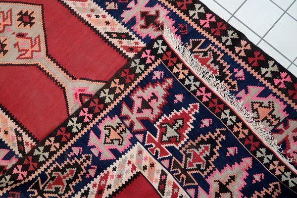 Vintage Afghan Handmade Herati Kilim Rug, 1960s-JZV-1746430