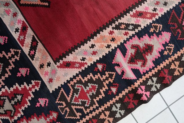 Vintage Afghan Handmade Herati Kilim Rug, 1960s-JZV-1746430