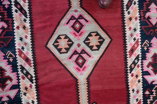 Vintage Afghan Handmade Herati Kilim Rug, 1960s-JZV-1746430