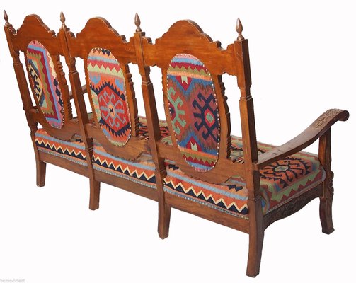 Vintage Afghan Kilim Bench, 1990s-UZN-1394075