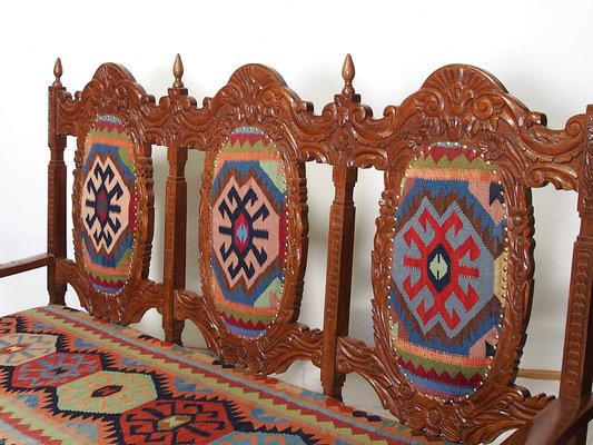 Vintage Afghan Kilim Bench, 1990s-UZN-1394075