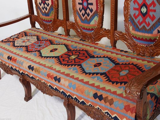 Vintage Afghan Kilim Bench, 1990s-UZN-1394075