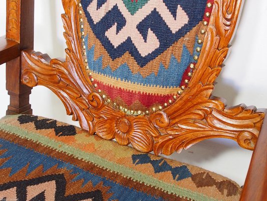 Vintage Afghan Kilim Bench, 1990s-UZN-1394075