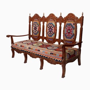 Vintage Afghan Kilim Bench, 1990s-UZN-1394075