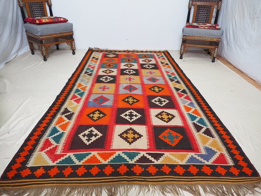 Vintage Afghan Nomadic Kilim Rug-UZN-1393496