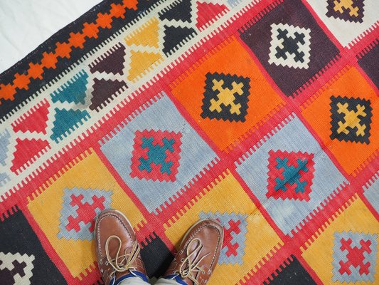 Vintage Afghan Nomadic Kilim Rug-UZN-1393496