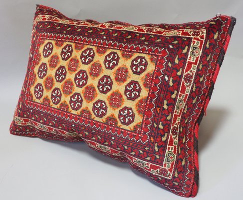 Vintage Afghan Turkmen Nomad Rug Seat Cushion, 1970s-UZN-1447878