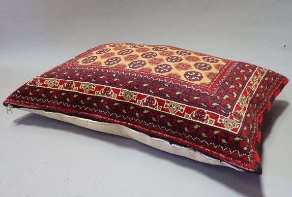 Vintage Afghan Turkmen Nomad Rug Seat Cushion, 1970s-UZN-1447878