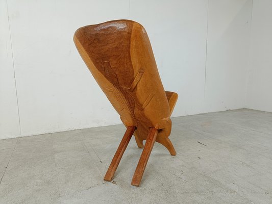 Vintage African Birthing Chair, 1960s-IRH-1765736