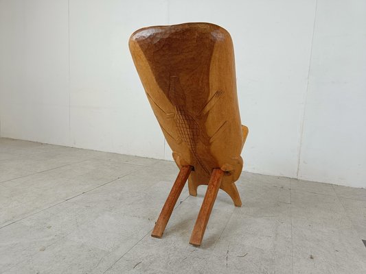 Vintage African Birthing Chair, 1960s-IRH-1765736