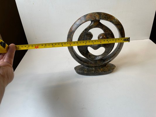 Vintage African Circle of Love Abstract Stone Sculpture-LCR-1364469