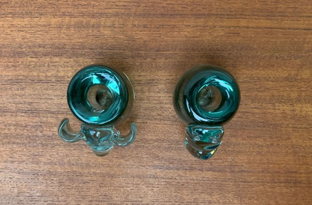 Vintage African Handmade Glass Animal Candle Holder from Ngwenya Glass, Set of 2-UAH-1111227