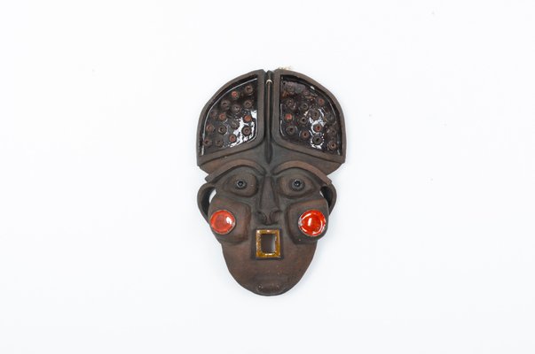 Vintage African Wall Mask, 1950s-US-1818404