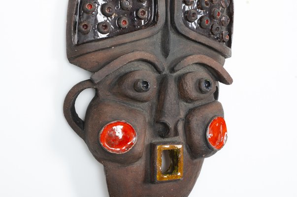 Vintage African Wall Mask, 1950s-US-1818404