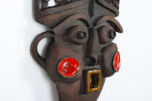 Vintage African Wall Mask, 1950s-US-1818404