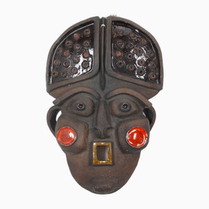 Vintage African Wall Mask, 1950s-US-1818404