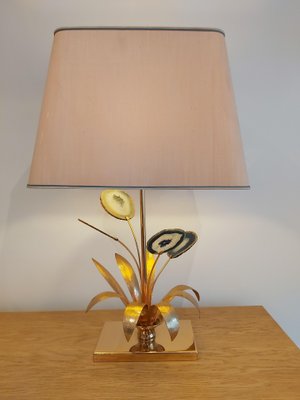 Vintage Agate Stone Table Lamp by Willy Daro-WBX-562777