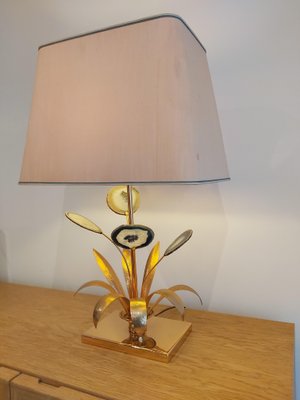 Vintage Agate Stone Table Lamp by Willy Daro-WBX-562777