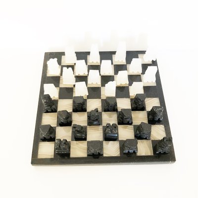 Vintage Alabaster Chessboard, 1950s-OLY-1130604