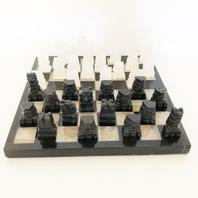 Vintage Alabaster Chessboard, 1950s-OLY-1130604