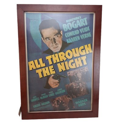 Vintage All Through the Night Humphrey Bogart Movie Framed Poster-TCS-1152812