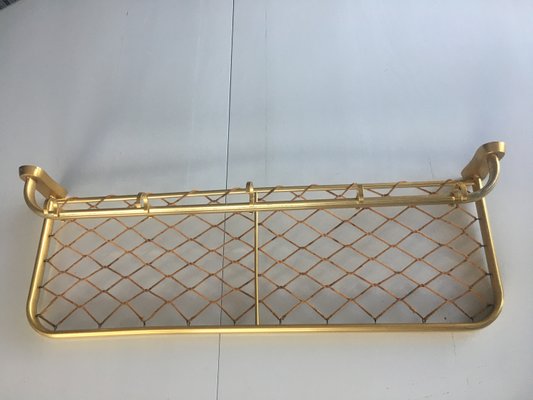 Vintage Aluminum Coat Hanger with 81/28 Gilded Mesh, 1970s-WQQ-935928