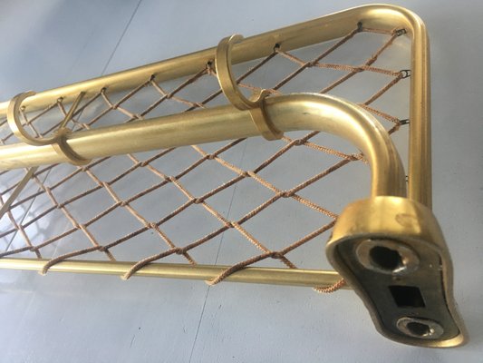 Vintage Aluminum Coat Hanger with 81/28 Gilded Mesh, 1970s-WQQ-935928