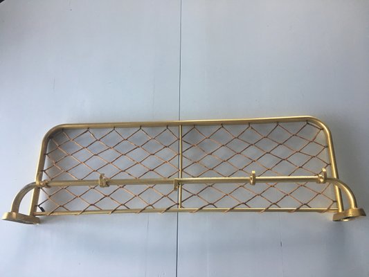 Vintage Aluminum Coat Hanger with 81/28 Gilded Mesh, 1970s-WQQ-935928