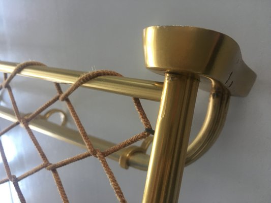 Vintage Aluminum Coat Hanger with 81/28 Gilded Mesh, 1970s-WQQ-935928