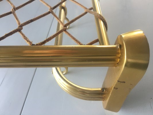 Vintage Aluminum Coat Hanger with 81/28 Gilded Mesh, 1970s-WQQ-935928