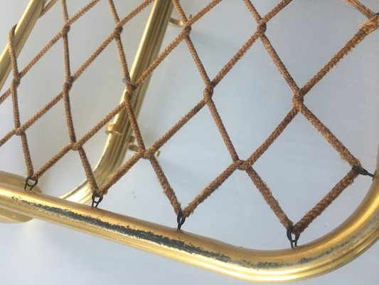 Vintage Aluminum Coat Hanger with 81/28 Gilded Mesh, 1970s-WQQ-935928