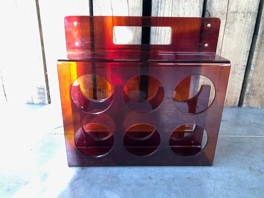 Vintage Amber Bottle Holder-QJM-730927