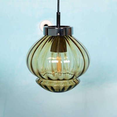 Vintage Amber Glass Hanging Lamp from Raak Amsterdam-HGA-2027527