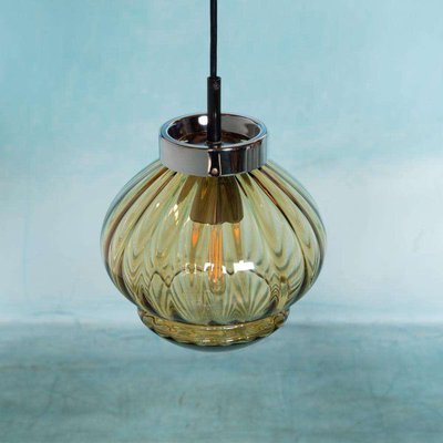 Vintage Amber Glass Hanging Lamp from Raak Amsterdam-HGA-2027527