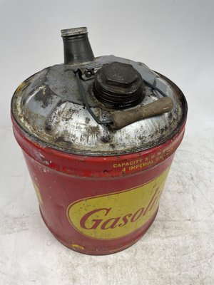 Vintage American Gasoline Petrol Can in Metal, 1940s-GKM-2028092