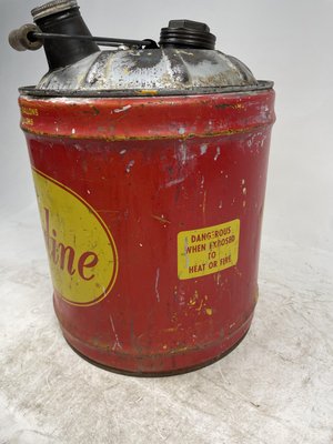 Vintage American Gasoline Petrol Can in Metal, 1940s-GKM-2028092