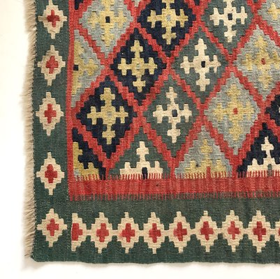 Vintage Anatolian Wool Flatwave Kilim Rug, 1960s-GIW-1732270