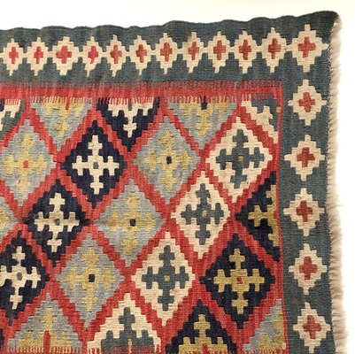 Vintage Anatolian Wool Flatwave Kilim Rug, 1960s-GIW-1732270