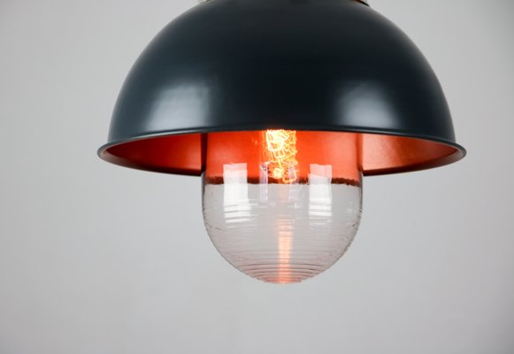 Vintage Anthracite Industrial Pendant Lamp from TEP-HGJ-739232