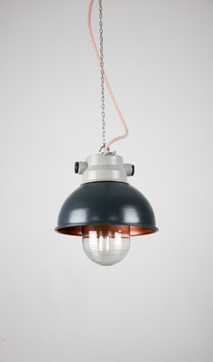 Vintage Anthracite Small Industrial Pendant Lamp from TEP-HGJ-739238