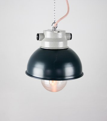 Vintage Anthracite Small Industrial Pendant Lamp from TEP-HGJ-739238