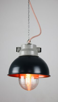 Vintage Anthracite Small Industrial Pendant Lamp from TEP-HGJ-739238