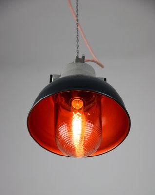 Vintage Anthracite Small Industrial Pendant Lamp from TEP-HGJ-739238