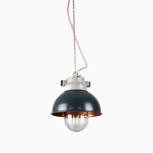 Vintage Anthracite Small Industrial Pendant Lamp from TEP-HGJ-739238